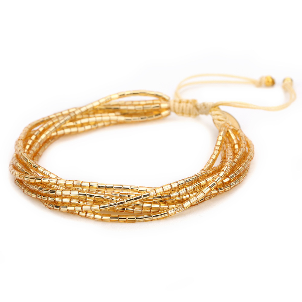 Glas Woven Ball Armbänder