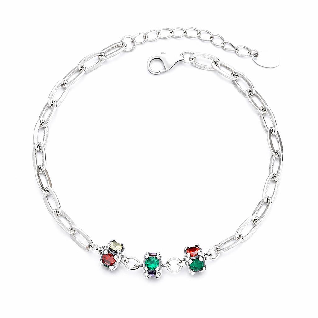 Zircon Micro Pave Bracelet en argent sterling