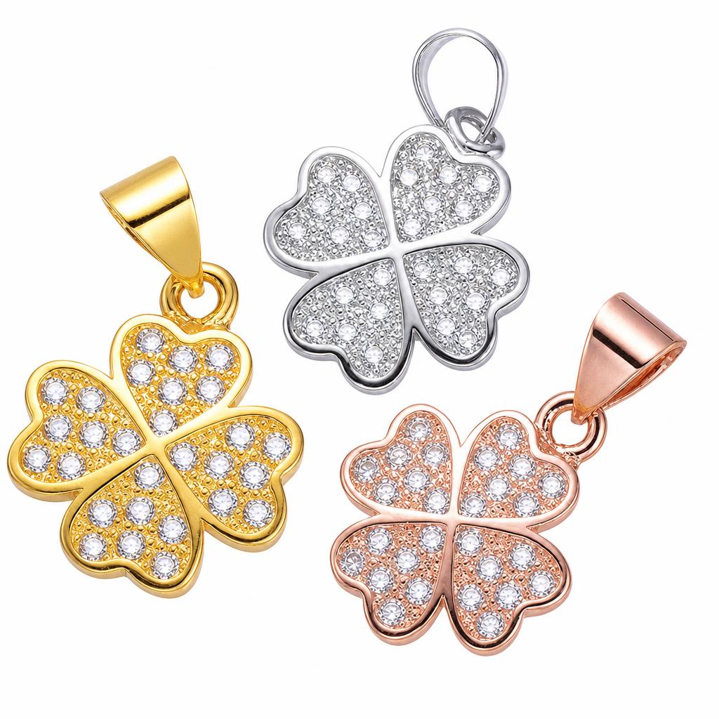 Brass Clover Pendant