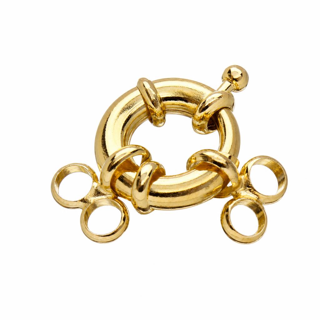 Tibetan Style Spring Ring Clasp