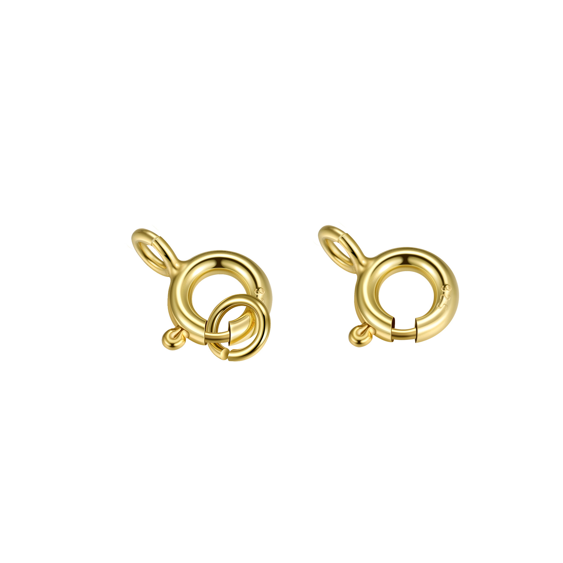 925 Sterling Silver Spring Ring Clasp