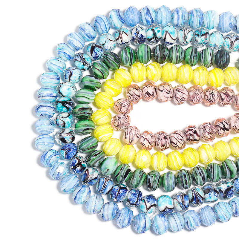 Perles de Murano à torsion intérieure