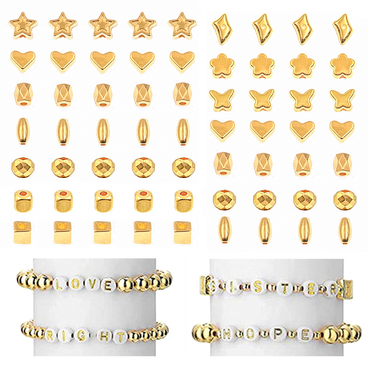 Copper Coated Plastic Beads