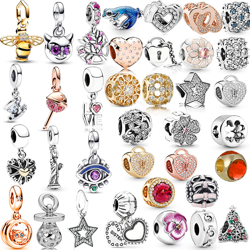 Perles European en alliage de zinc