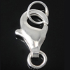925 Sterling Silver Lobster Claw Clasp, 6x10.80x2.80mm, Hole:Approx 2.5-4mm, 10PCs/Bag, Sold By Bag