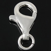 925 Sterling Silver Lobster Claw Clasp, 8.70x16x4mm, Hole:Approx 4mm, 4PCs/Bag, Sold By Bag