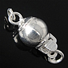 925 Sterling Silver Box Clasp, single-strand, 6mm, Hole:Approx 1.8mm, 10PCs/Bag, Sold By Bag