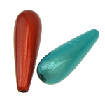 ABS plastic kralen, Traan, gemengde kleuren, 9x29mm, Gat:Ca 1mm, 360pC's/Bag, Verkocht door Bag