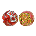 ABS-Kunststoff-Perlen, ABS Kunststoff, Blume, gemischte Farben, 8x8mm, Bohrung:ca. 2mm, 1900PCs/Tasche, verkauft von Tasche