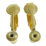 Messing Hebel Rückseiten Ohrring Komponente, goldfarben plattiert, frei von Nickel, Blei & Kadmium, 6.20x19.50x8.50mm, 100PCs/Tasche, verkauft von Tasche