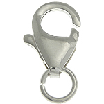 925 Sterling Silver Lobster Claw Clasp, 6x10x2.70mm, Hole:Approx 3.2mm, 10PCs/Bag, Sold By Bag