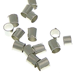 Crimp Beads, Brass, Tube, platinum color plated, lead & cadmium free, 3x2.80mm, Hole:Approx 2.7mm, 20000PCs/Bag, Sold By Bag