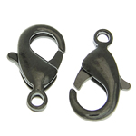Brass Lobster Clasp plumbum black color plated lead & cadmium free Approx 1.5mm Sold By Bag