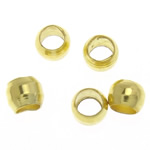 Crimp Beads, Brass, Rondelle, gold color plated, lead & cadmium free, 2x1.40mm, Hole:Approx 1.2mm, 60000PCs/Bag, Sold By Bag