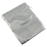 Jewelry Pouches Bags, Nylon, Rectangle, silver color, 5x7cm, 500PCs/Bag, Sold By Bag