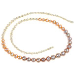 Cultured Round Freshwater Pearl Beads, natural, mixed colors, Grade AA, 3-7mm, Hole:Approx 0.5mm, Sold Per 15.5 Inch Strand