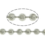 Brass Ball Chain, platinum color plated, nickel, lead & cadmium free, 2mm, Length:100 m, Sold By Lot