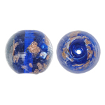 Goldsand Lampwork Perlen, rund, 15mm, Bohrung:ca. 1.5mm, 100PCs/Tasche, verkauft von Tasche