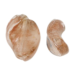 Perles de Murano sable d'or, chalumeau, spiral, brun, 15x21x4mm, Trou:Environ 1.5mm, 100PC/sac, Vendu par sac