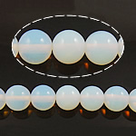 Sea Opal Beads, Round, 4mm, Hole:Approx 0.5mm, Length:Approx 15.5 Inch, 10Strands/Lot, Approx 97PC/Strand, Sold By Lot