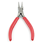 Jewelry Plier, Iron, with Plastic, platinum color plated, red, nickel, lead & cadmium free, 72x132x10mm, 3PCs/Lot, Sold By Lot