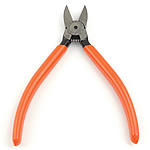 Jewelry Plier Iron with Plastic plated reddish orange nickel lead & cadmium free Sold By PC