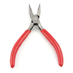 Jewelry Plier, Iron, with Plastic, platinum color plated, red, nickel, lead & cadmium free, 88x125x10mm, 5PCs/Lot, Sold By Lot