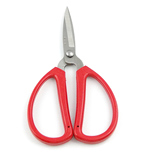 Scissors, Stainless Steel, reddish orange, 83x155x10mm, 3PCs/Lot, Sold By Lot