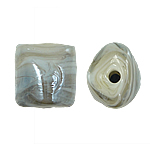 Lampwork Beads, Tube, 14x16x13mm, Hole:Approx 2.5mm, 100PCs/Bag, Sold By Bag