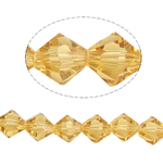 Bicone Crystal perle, Kristal, faceted, Sunce, 8x8mm, Rupa:Približno 1.5mm, Dužina 12.5 inčni, 10pramenovi/Torba, Prodano By Torba