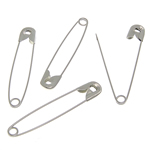 Iron Safety Pin, platinum color plated, nickel, lead & cadmium free, 56.70x10x3.20mm, 3Boxes/Lot, Sold By Lot