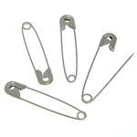 Iron Safety Pin, platinum color plated, nickel, lead & cadmium free, 38x8x2.50mm, 3Boxes/Lot, Sold By Lot