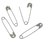 Iron Safety Pin, platinum color plated, nickel, lead & cadmium free, 30.50x7x2.30mm, 5Boxes/Lot, Sold By Lot