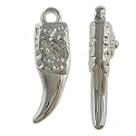 Copper Coated Plastic Pendant platinum color plated nickel lead & cadmium free Approx 2.5mm Sold By Lot