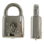 Copper Coated Plastic Pendant Lock platinum color plated nickel lead & cadmium free Approx Sold By Lot