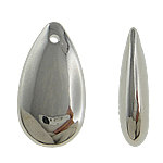 Copper Coated Plastic Pendant Teardrop platinum color plated nickel lead & cadmium free Approx 0.5mm Sold By Lot