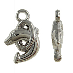 Copper Coated Plastic Pendant Dolphin platinum color plated nickel lead & cadmium free Approx 2mm Sold By Lot
