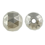 Copper Coated Plastic Beads, Round, platinum color plated, nickel, lead & cadmium free, 12mm, Hole:Approx 2mm, 5Bags/Lot, Sold By Lot