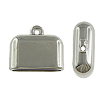 Copper Coated Plastic Pendant Rectangle platinum color plated nickel lead & cadmium free Approx 2.5mm Sold By Lot