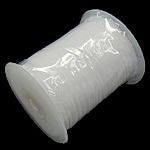 Ruban organza, avec bobine plastique, blanc, 3mm, Longueur:1000 Yard, Vendu par PC