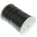 Organza Ribbon, with plastic spool, black, 3mm, Length:1000 Yard, Sold By PC