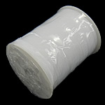 Fita de organza, with carretel plástico & papelão, branco, 6mm, comprimento 500 quintalquintal, vendido por PC