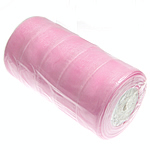 Organza Ribbon, pink, 40mm, Length:250 Yard, 5PCs/Lot, Sold By Lot