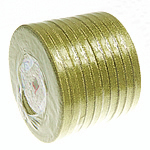 Sparkle Ribbon, gold, 6mm, Length:250 Yard, 10PCs/Lot, Sold By Lot