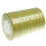 Sparkle Ribbon, gold, 12mm, Length:250 Yard, 10PCs/Lot, Sold By Lot