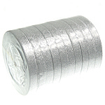 Sparkle Ribbon silver color 12mm Length 250 Yard Sold By Lot