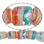 Inner Twist Lampwork Beads Square Approx 2mm Length 17 Inch Sold By Bag