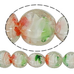 Inner Twist Lampwork Beads, Oval, 13x17mm, Hole:Approx 2mm, Length:17 Inch, 5Strands/Bag, Sold By Bag