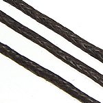 Wax Cord, coffee color, 1mm, Length:400 m, 400m/Lot, Sold By Lot