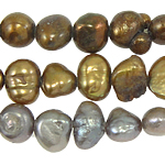 Barokní kultivované sladkovodní perle, Sladkovodní Pearl, smíšené barvy, 4-5mm, Otvor:Cca 0.8mm, Délka 15 inch, 10přediva/Bag, Prodáno By Bag